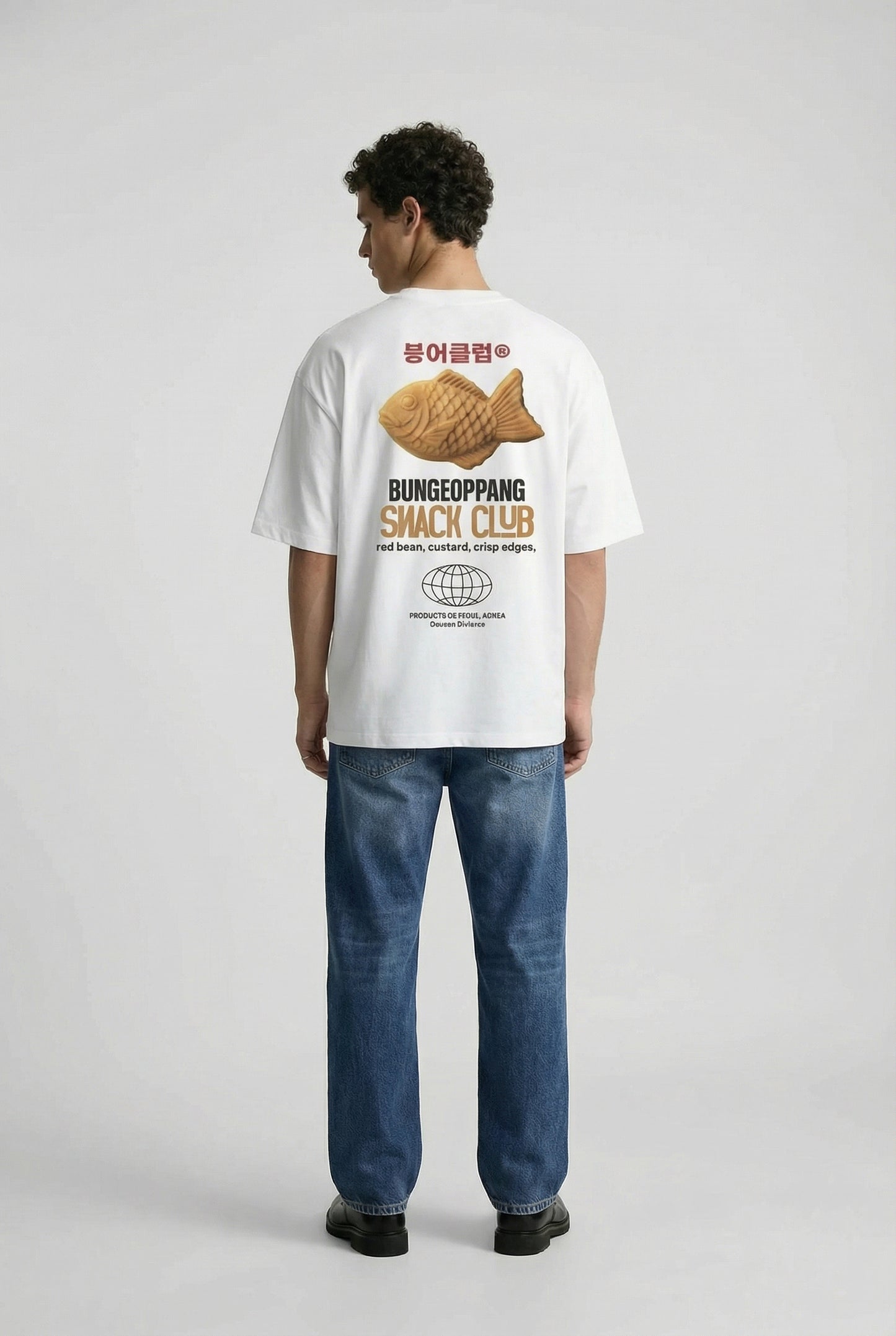 Bungeoppang Snack Club 240 GSM Boxy Fit Oversized T-Shirt for Men - Shade Of You