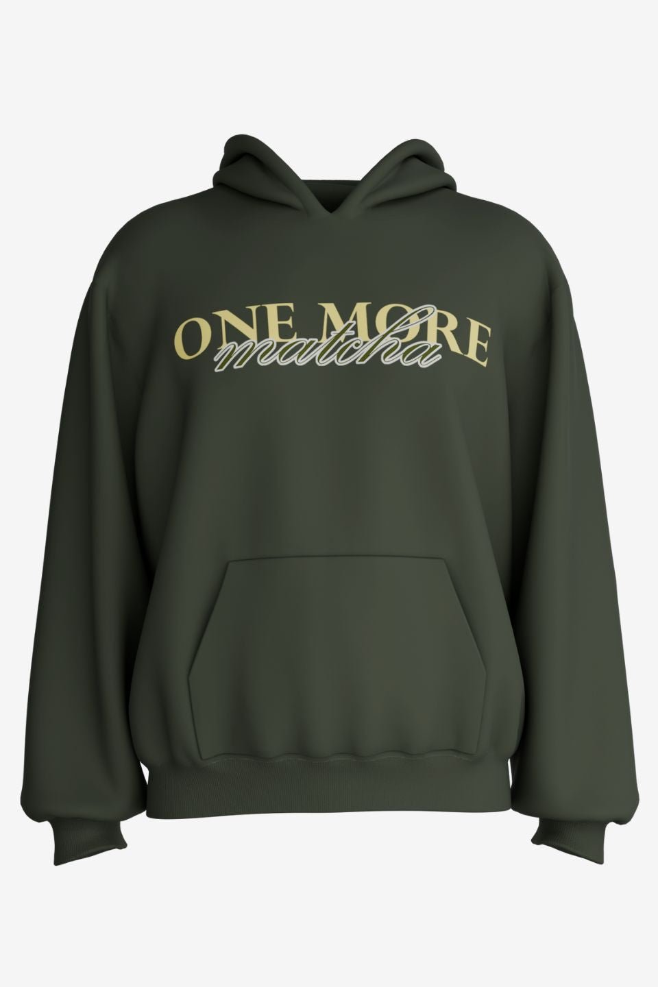 ONE MORE MATCHA OVERSIZED UNISEX HOODIE - Shade Of You