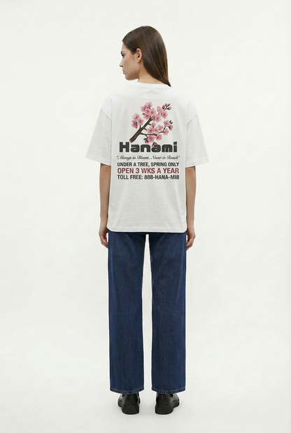 Hanami Bloom 240 GSM Boxy Fit Oversized T-Shirt for Women - Shade Of You
