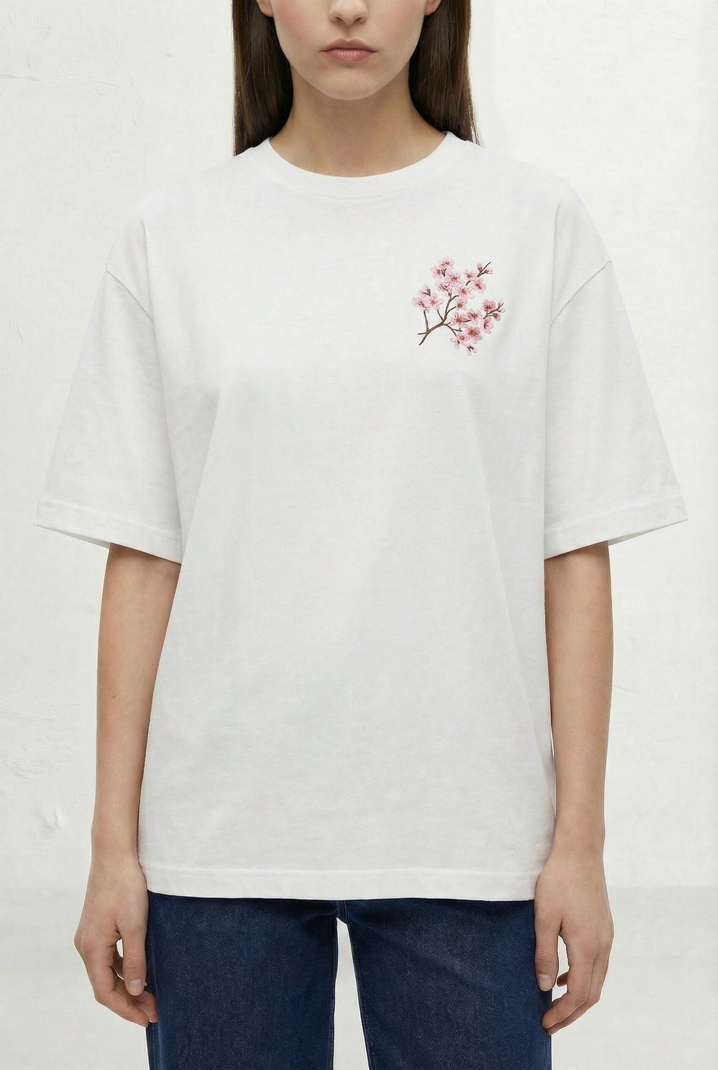 Hanami Bloom 240 GSM Boxy Fit Oversized T-Shirt for Women - Shade Of You
