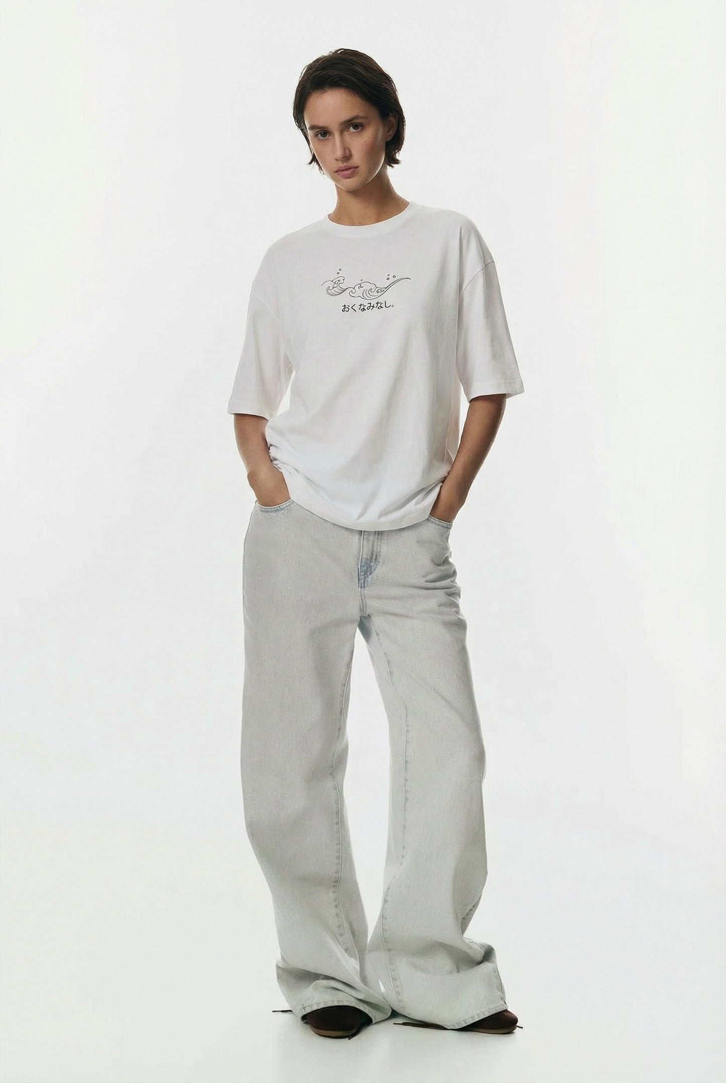 NO BAD WAVES BOXY FIT OVERSIZED TSHIRT - Shade Of You