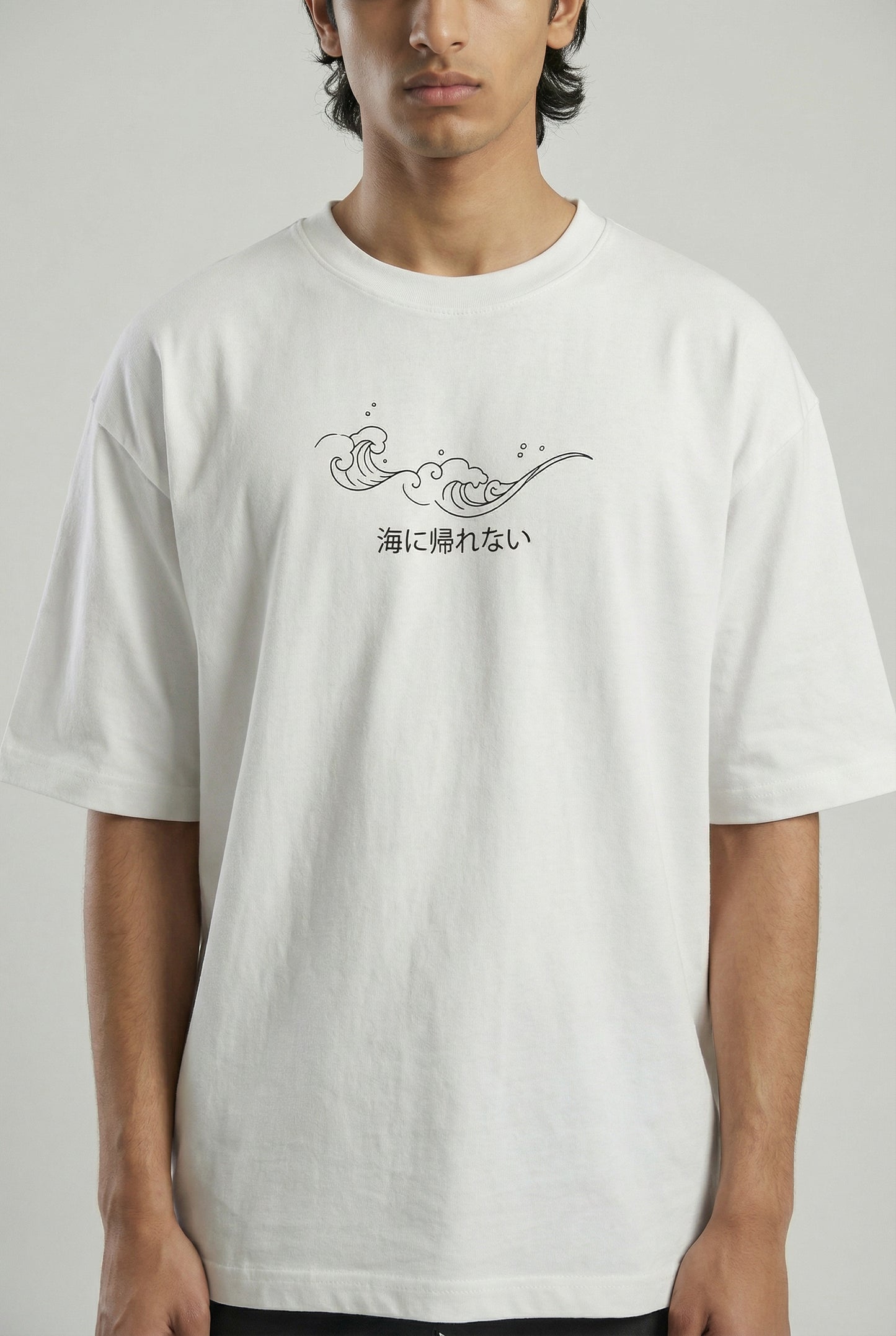NO BAD WAVES BOXY FIT OVERSIZED TSHIRT - Shade Of You