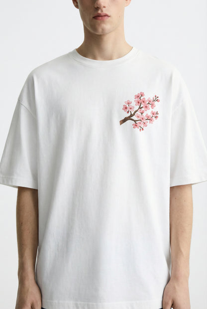 Hanami Bloom 240 GSM Boxy Fit Oversized T-Shirt for Men - Shade Of You