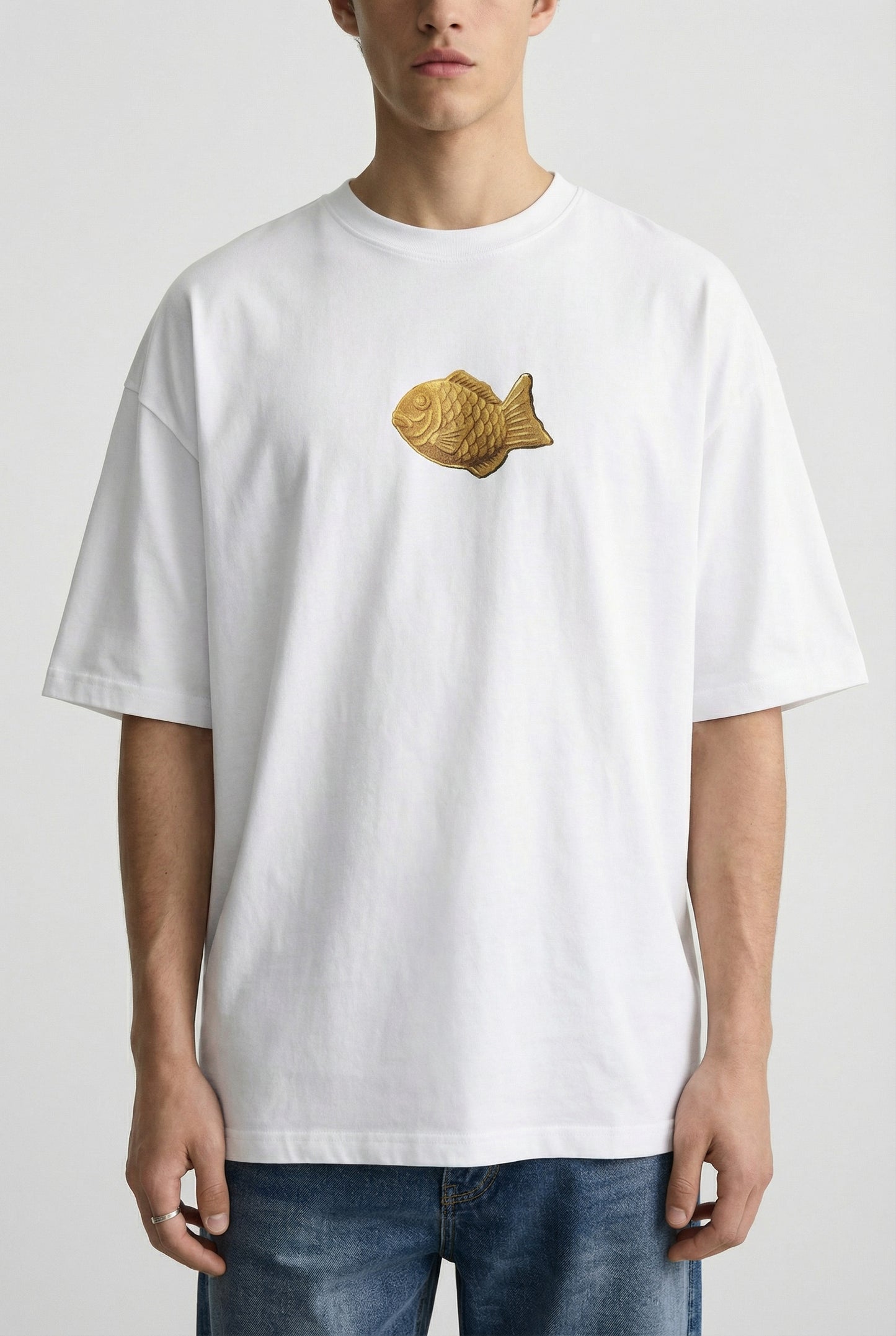 Bungeoppang Snack Club 240 GSM Boxy Fit Oversized T-Shirt for Men - Shade Of You