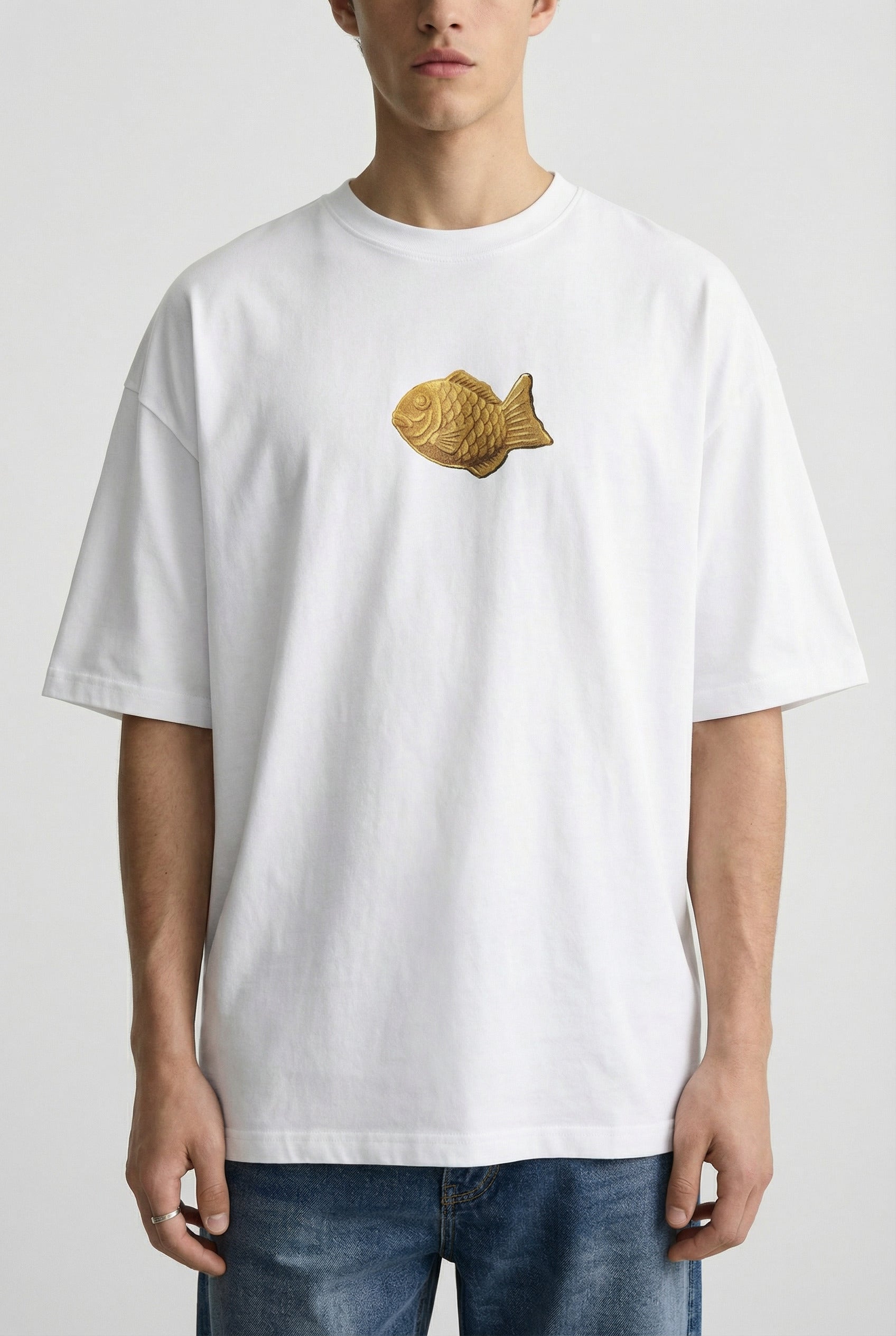 Bungeoppang Snack Club 240 GSM Boxy Fit Oversized T-Shirt for Men - Shade Of You