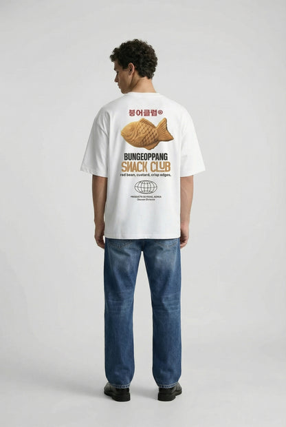 Bungeoppang Snack Club 240 GSM Boxy Fit Oversized T-Shirt for Men - Shade Of You