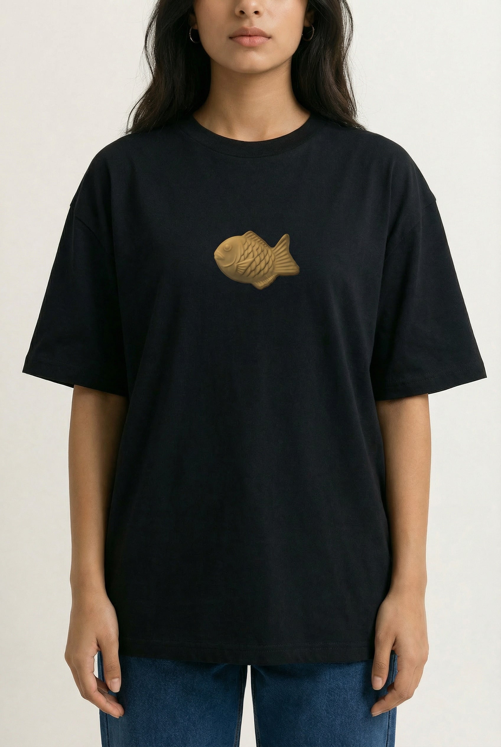 Bungeoppang Snack Club 240 GSM Boxy Fit Oversized T-Shirt for Women - Shade Of You