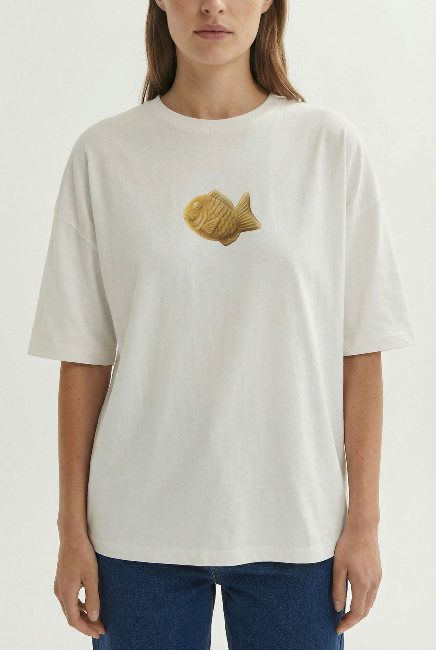 Bungeoppang Snack Club 240 GSM Boxy Fit Oversized T-Shirt for Women - Shade Of You