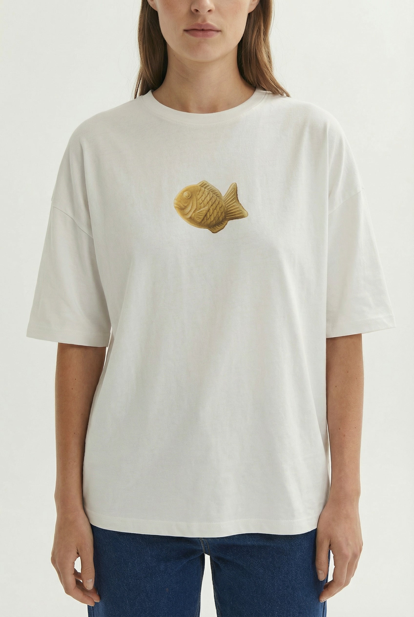 Bungeoppang Snack Club 240 GSM Boxy Fit Oversized T-Shirt for Women - Shade Of You