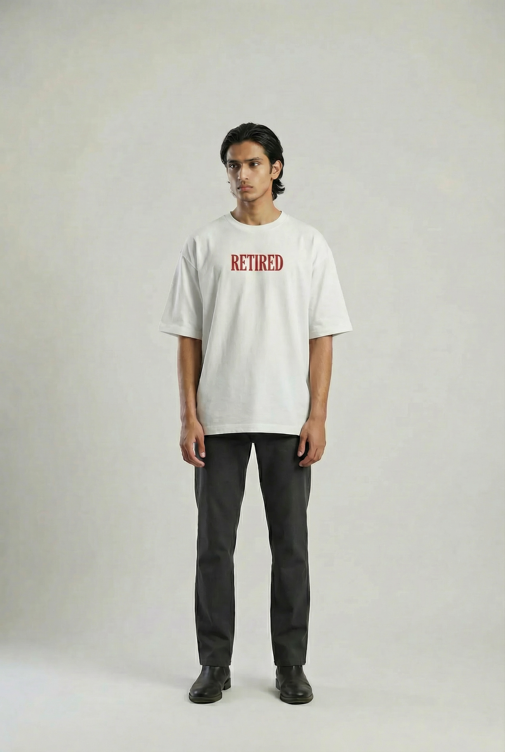 Retired Energy 240 GSM Boxy Fit Oversized T-Shirt for Men - Shade Of You