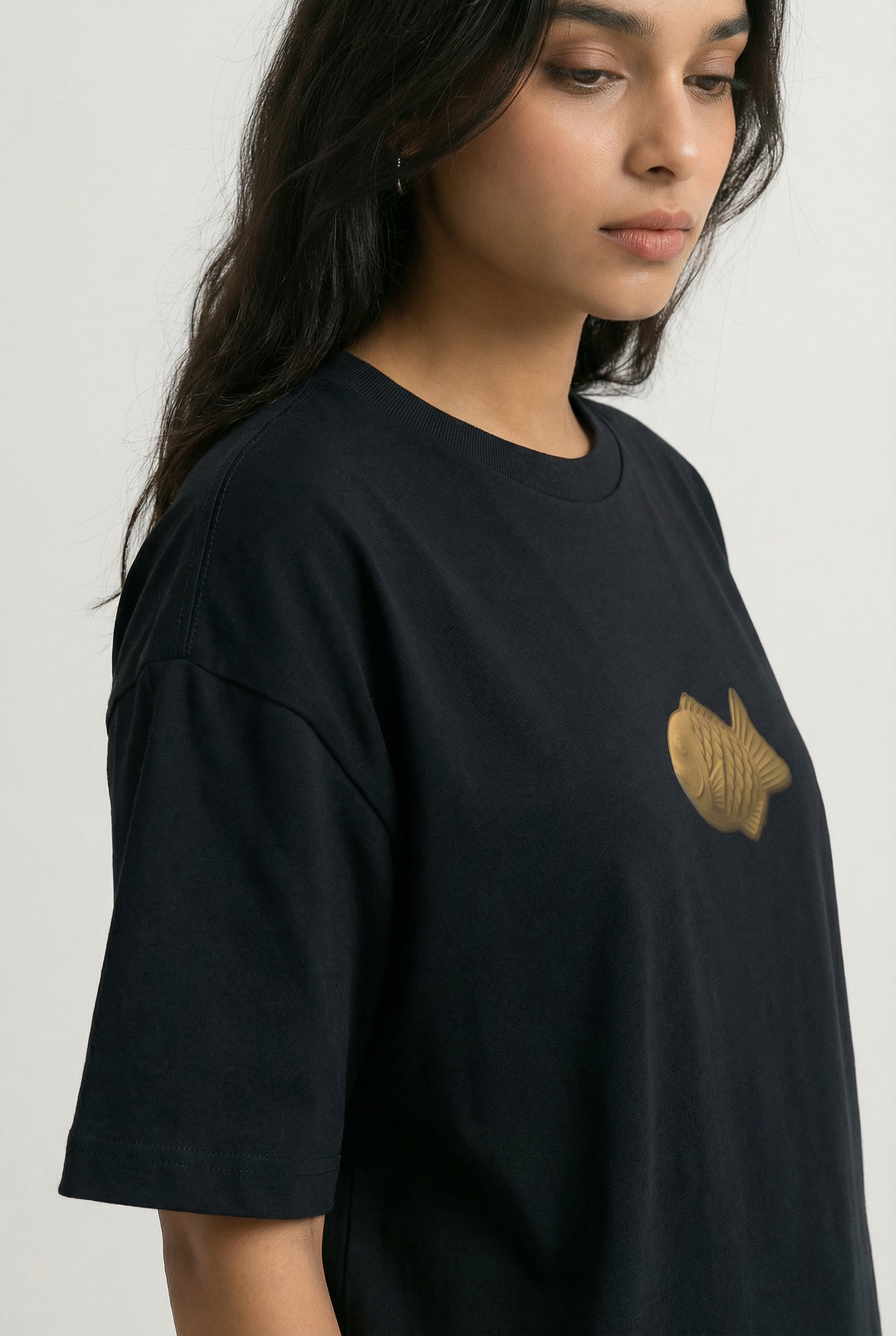 Bungeoppang Snack Club 240 GSM Boxy Fit Oversized T-Shirt for Women - Shade Of You