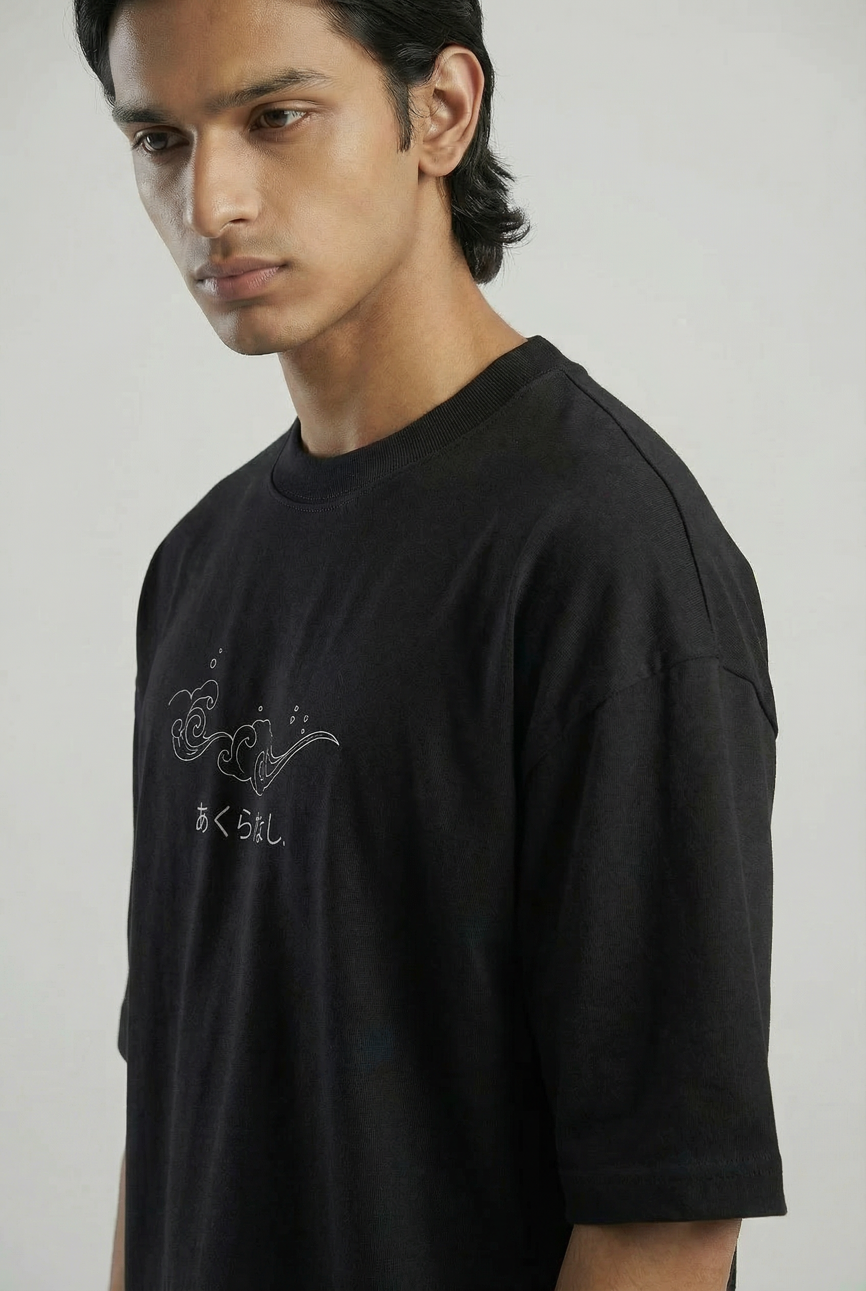NO BAD WAVES BOXY FIT OVERSIZED TSHIRT - Shade Of You