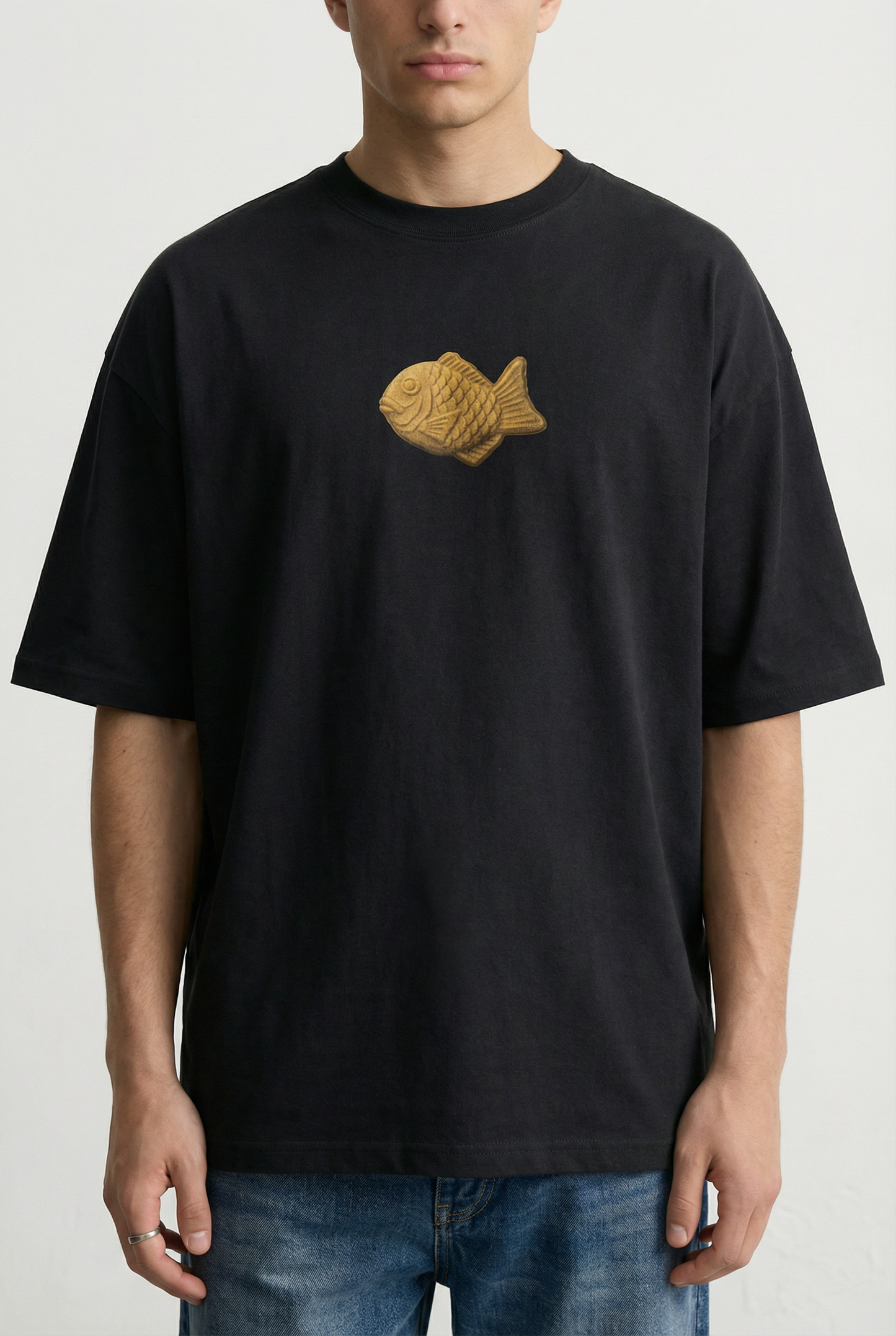 Bungeoppang Snack Club 240 GSM Boxy Fit Oversized T-Shirt for Men - Shade Of You