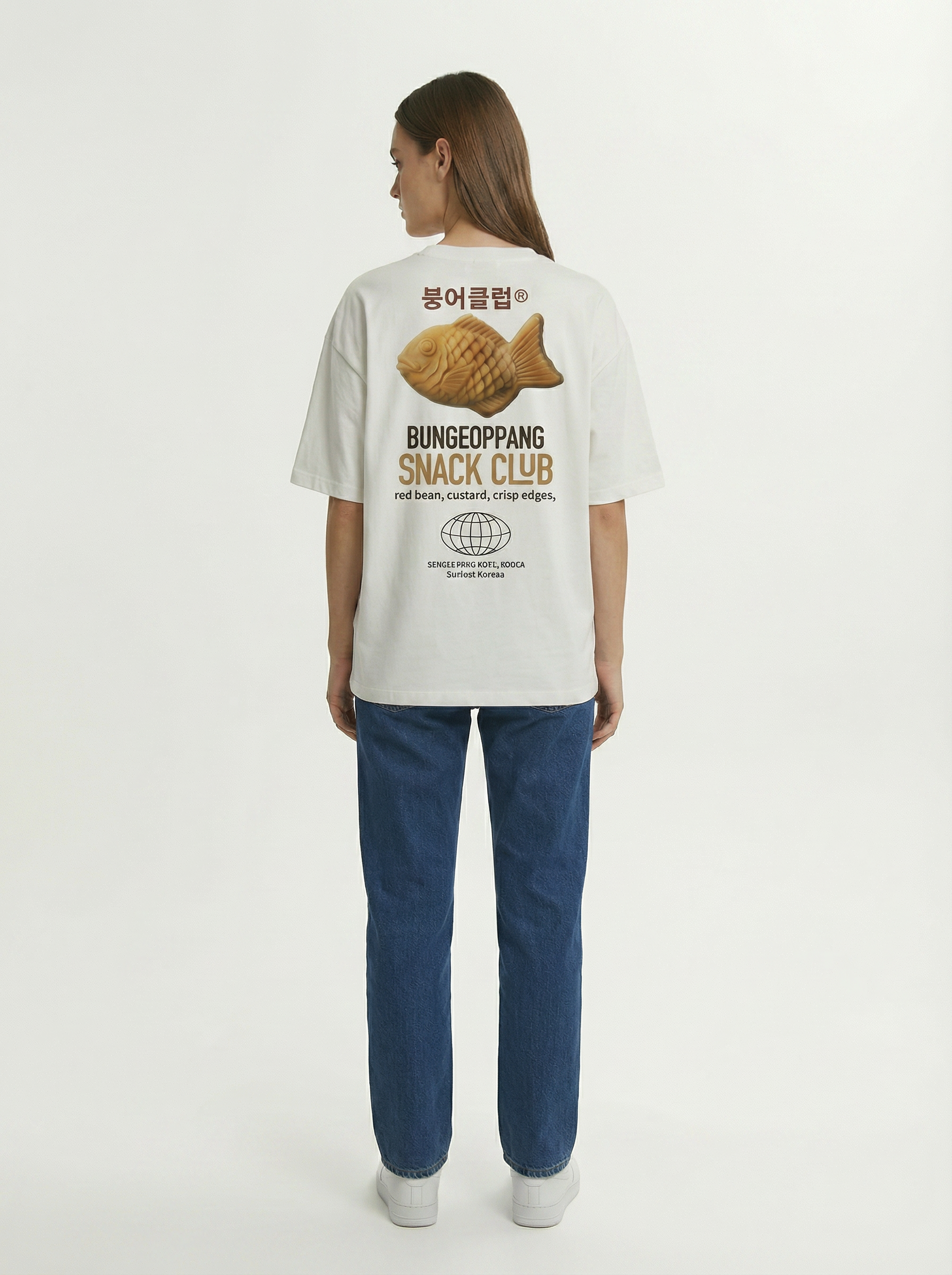 Bungeoppang Snack Club 240 GSM Boxy Fit Oversized T-Shirt for Women - Shade Of You