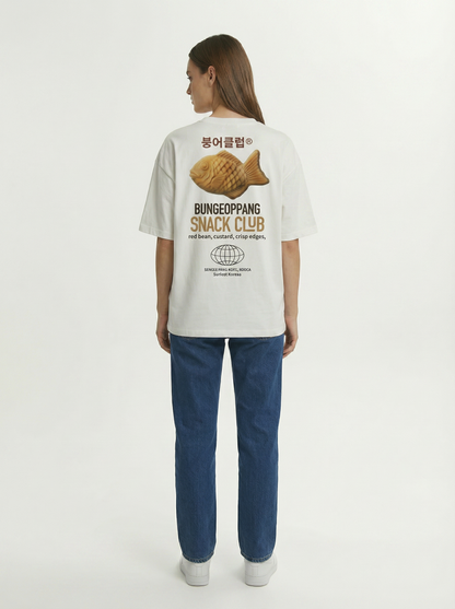 Bungeoppang Snack Club 240 GSM Boxy Fit Oversized T-Shirt for Women - Shade Of You