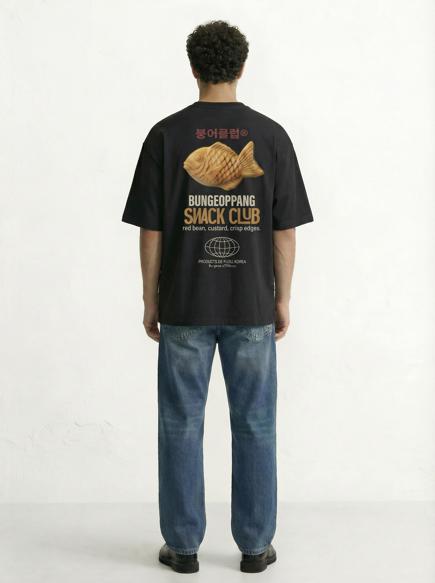 Bungeoppang Snack Club 240 GSM Boxy Fit Oversized T-Shirt for Men - Shade Of You