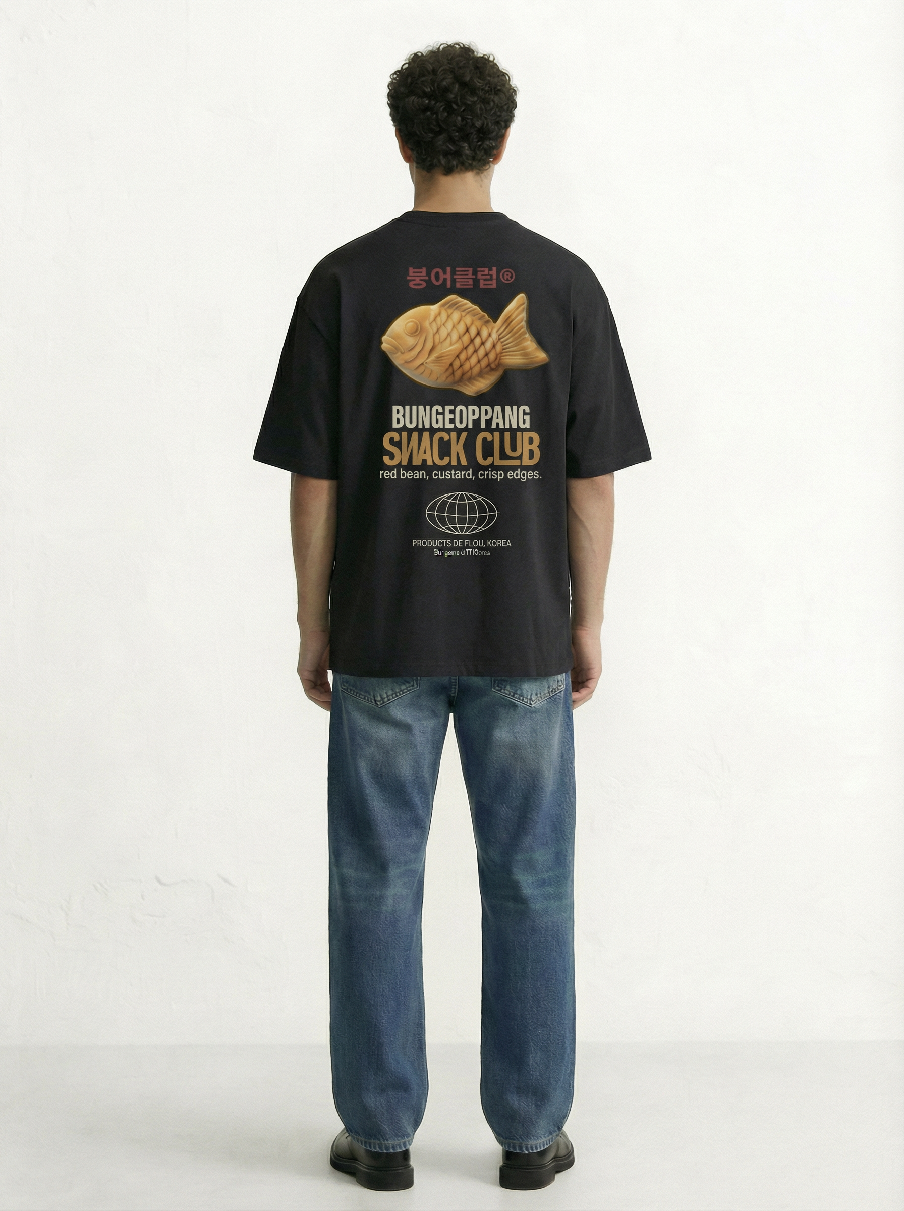 Bungeoppang Snack Club 240 GSM Boxy Fit Oversized T-Shirt for Men - Shade Of You