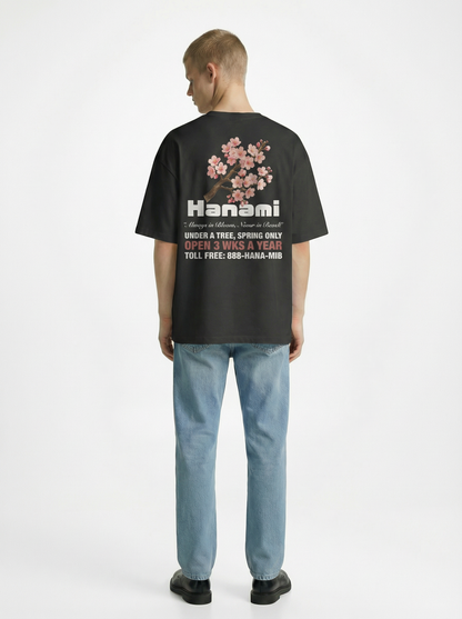 Hanami Bloom 240 GSM Boxy Fit Oversized T-Shirt for Men - Shade Of You