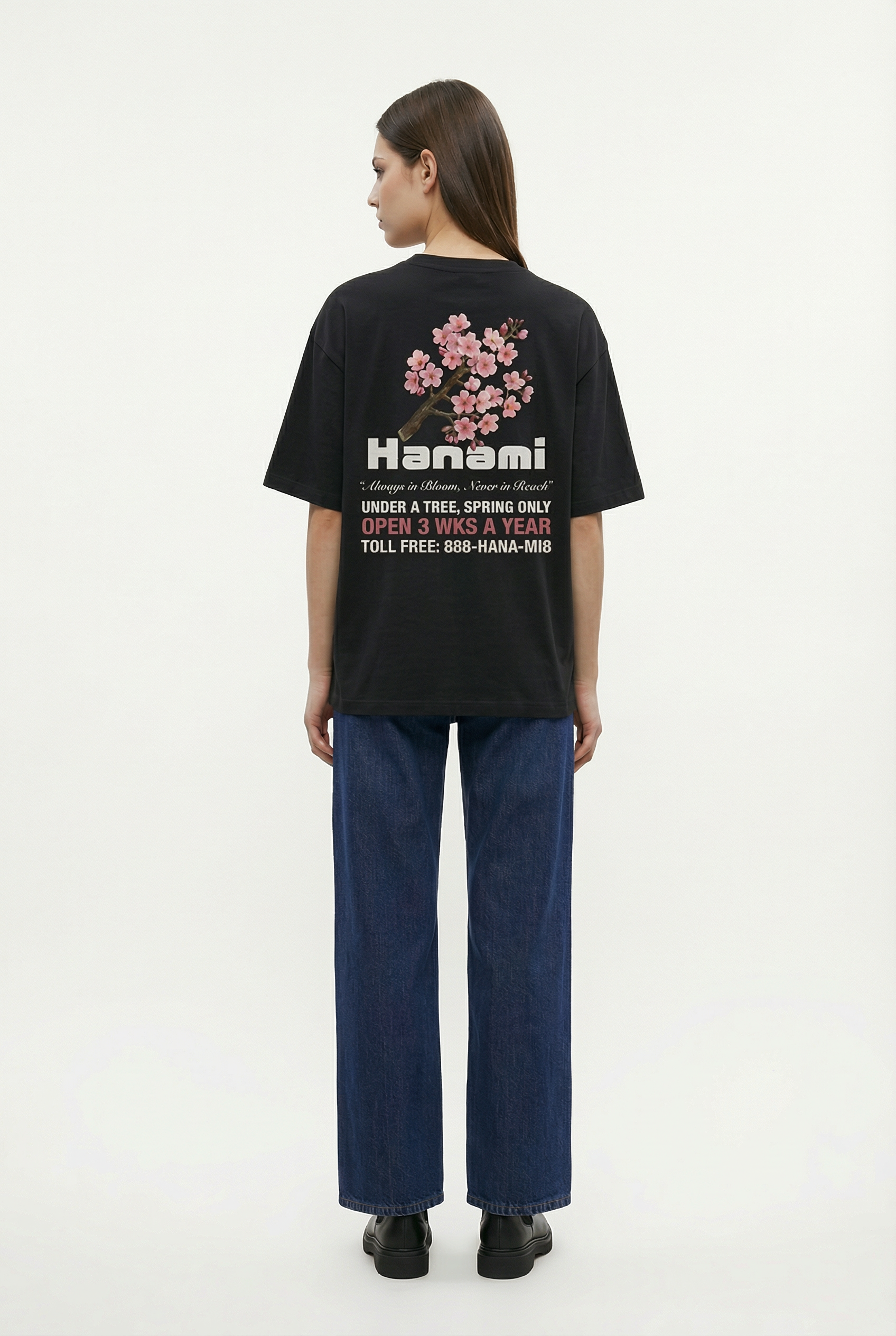 Hanami Bloom 240 GSM Boxy Fit Oversized T-Shirt for Women - Shade Of You