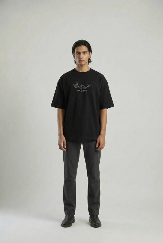 NO BAD WAVES BOXY FIT OVERSIZED TSHIRT
