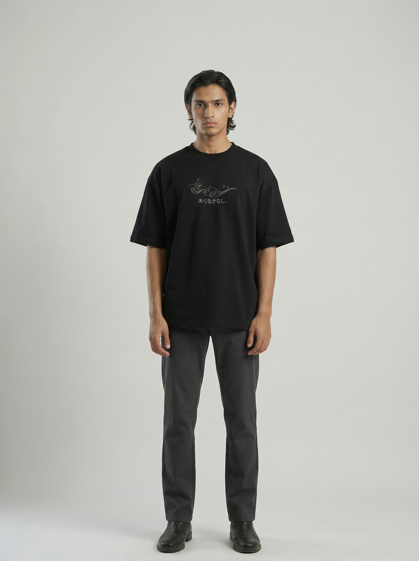 NO BAD WAVES BOXY FIT OVERSIZED TSHIRT - Shade Of You