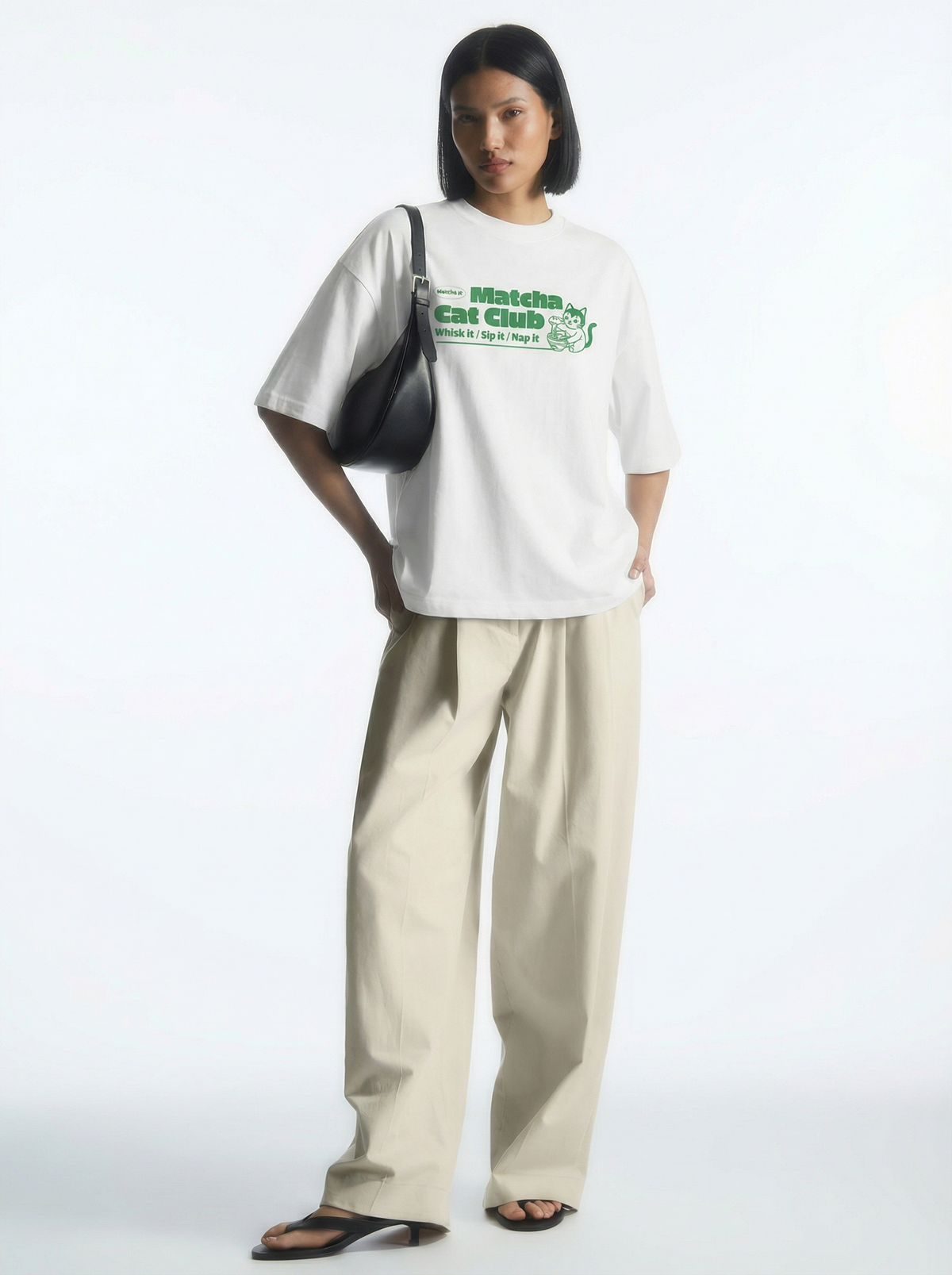 Matcha Cat Club Tee for Women – Shade of You
