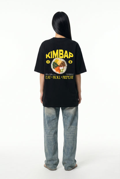Kimbap Oversized T-Shirt for Women - Korean Streetwear Graphic Tee