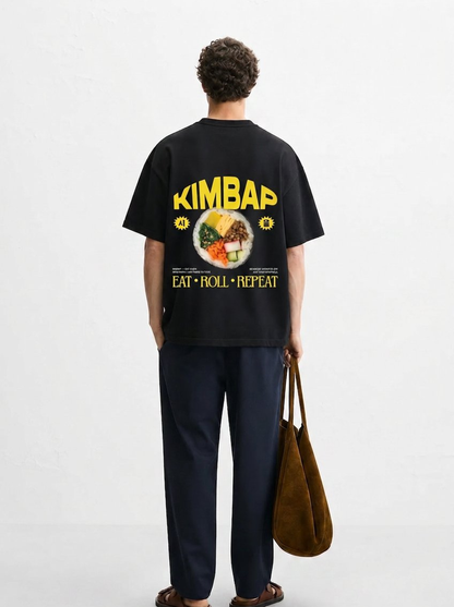 Kimbap Oversized T-Shirt - Korean Streetwear Graphic Tee - Shade Of You