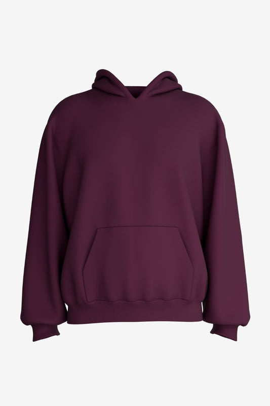 MAROON OVERSIZED HOODIE - NEUTRALS BY SOY