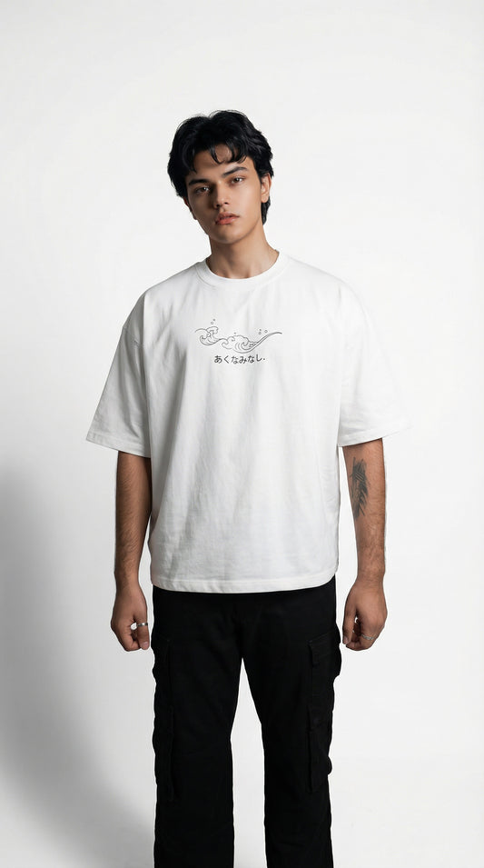 NO BAD WAVES BOXY FIT OVERSIZED TSHIRT