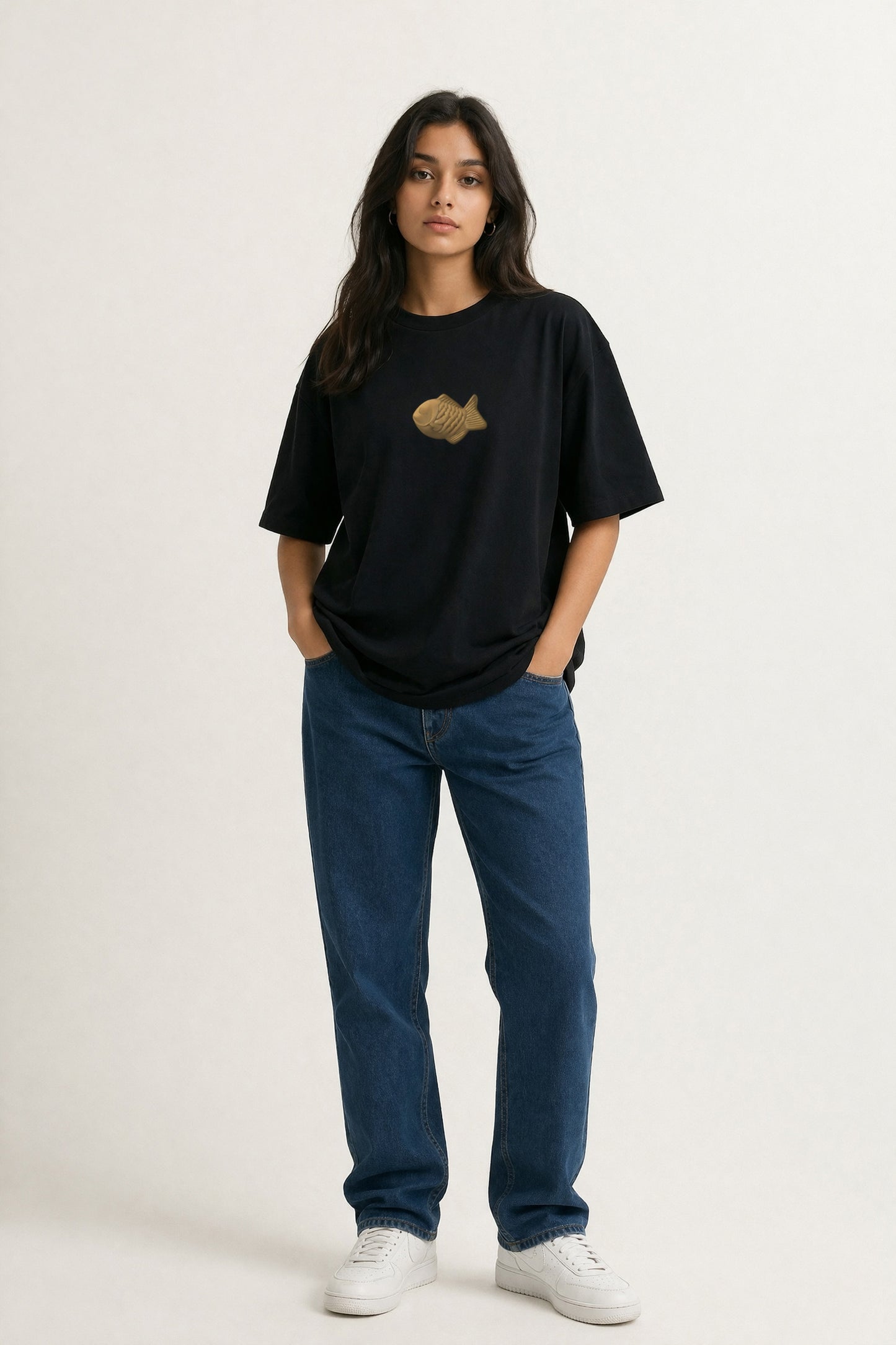 Bungeoppang Snack Club 240 GSM Boxy Fit Oversized T-Shirt for Women - Shade Of You