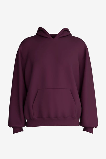 MAROON OVERSIZED HOODIE - NEUTRALS BY SOY - Shade Of You