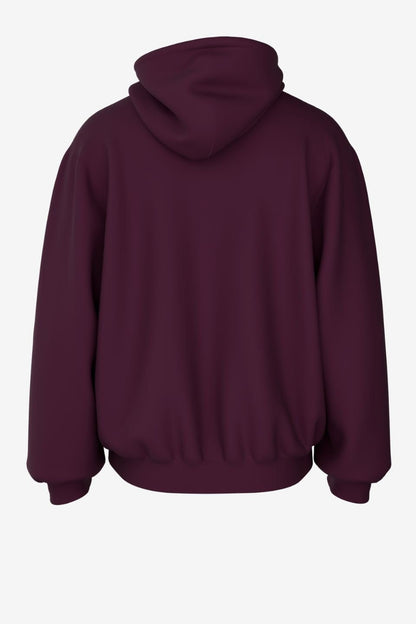 MAROON OVERSIZED HOODIE - NEUTRALS BY SOY - Shade Of You