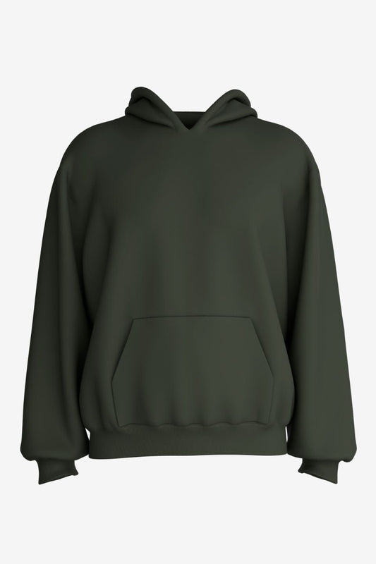 OLIVE GREEN OVERSIZED HOODIE - NEUTRALS BY SOY - Shade Of You