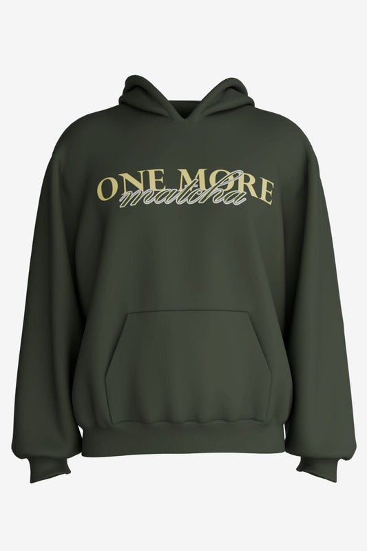 Shade Of You ONE MORE MATCHA OVERSIZED UNISEX HOODIE