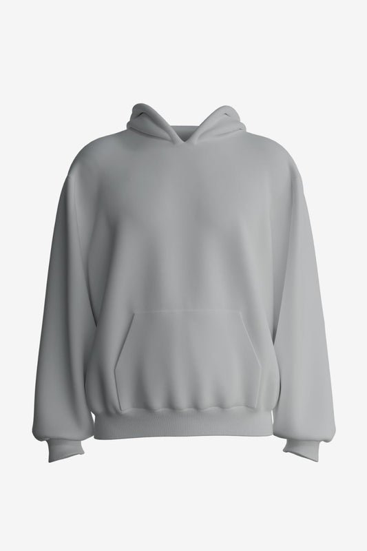 WHITE OVERSIZED HOODIE - NEUTRALS BY SOY - Shade Of You